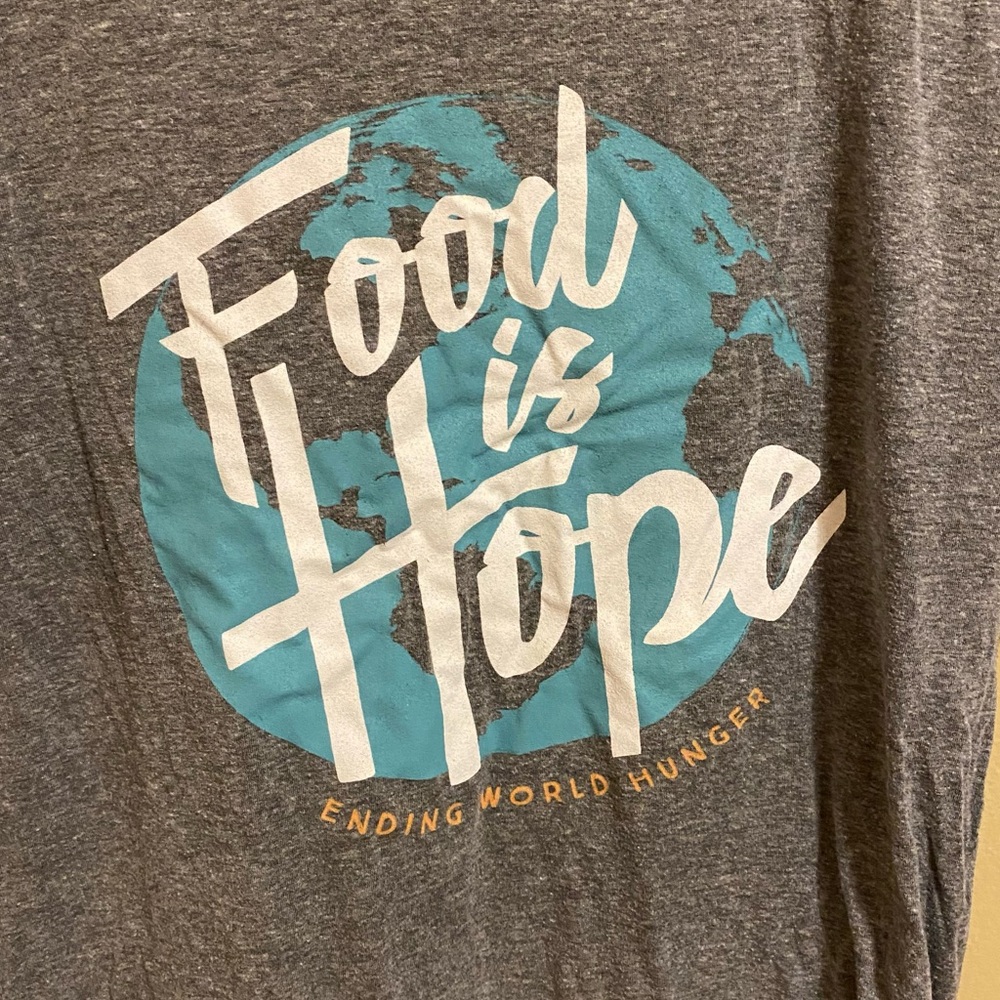 Heather Gray Feed My Starving Children Tee Short Sleeve T-shirt - Picture 2 of 7